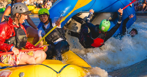 pejivalle white water park raft flipping